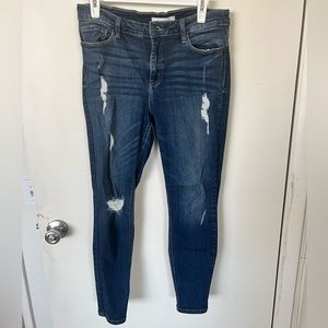 Mid waist skinny jeans